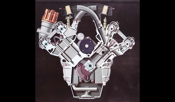 Alfa Romeo Montreal Bertone 1971 - 1974 engine
